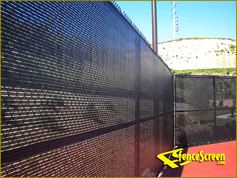 Tennis Court Leno Open Mesh Fence Windscreen Commercial Grade